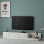 Hanah Home Soporte para TV Marmo Marble y Blanco